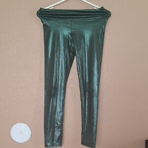 Old Navy Shimmering Green Kids Leggings